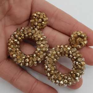 Glassberry oorbellen open ring goud