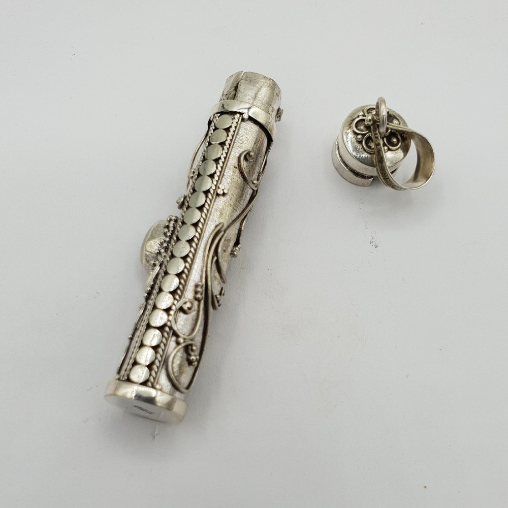 Zilveren parfumhanger / ashanger met Citrien large