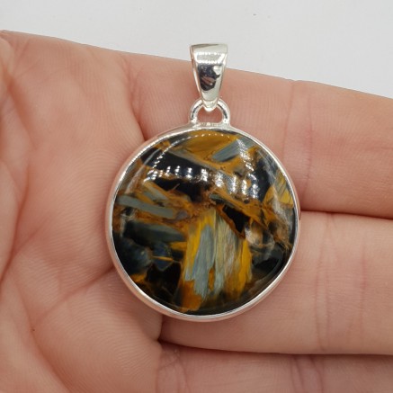 925 Sterling zilveren hanger ronde Pietersiet