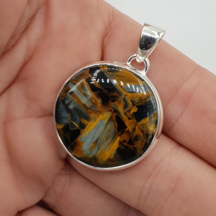 925 Sterling zilveren hanger ronde Pietersiet