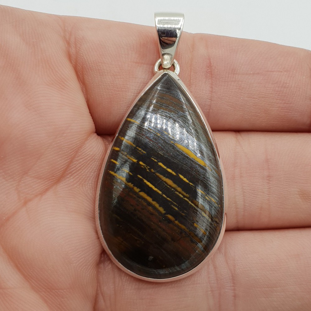 925 Sterling zilveren druppelvormige Tijgerijzer