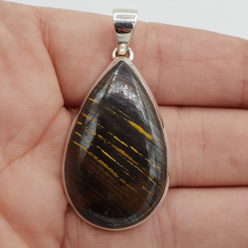 925 Sterling zilveren druppelvormige Tijgerijzer