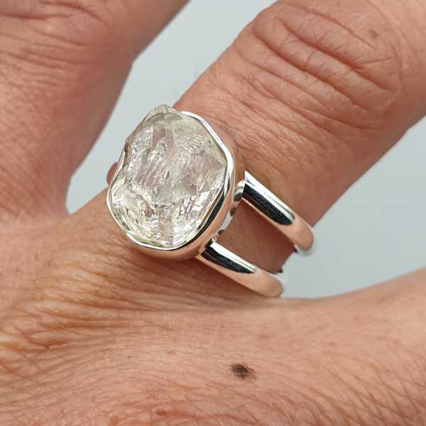 925 Sterling zilveren ring Herkimer diamant 17 mm