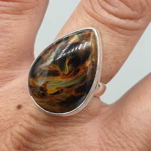 925 Sterling zilveren ring  Pietersiet 18.5 mm