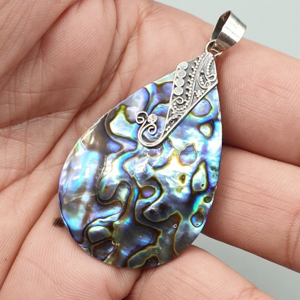 925 Sterling zilveren hanger met Abalone schelp