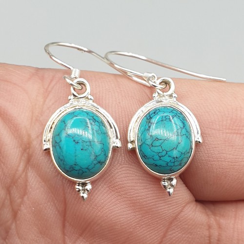 925 Sterling zilveren oorbellen met Turkoois