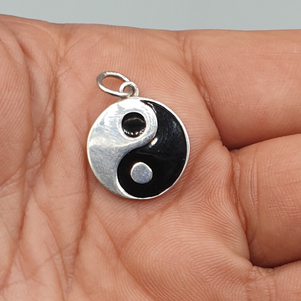 925 Sterling zilveren hanger Yin Yang