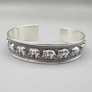 925 Sterling zilveren bangle / armband olifant