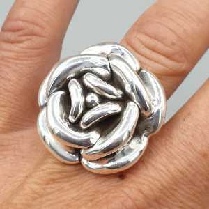 925 Sterling zilveren ring roos 16.5 mm