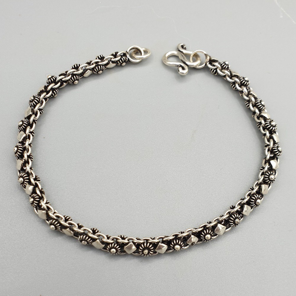 925 Sterling zilveren bewerkte armband