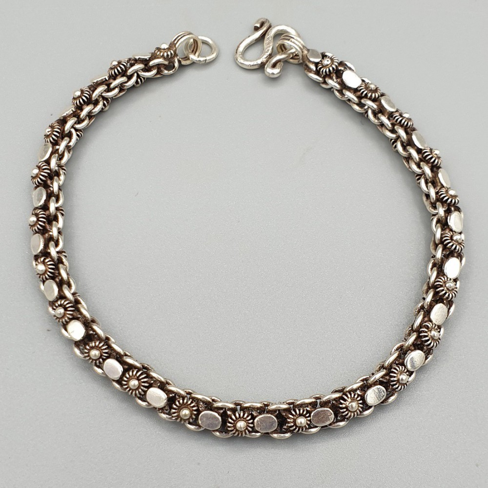 925 Sterling zilveren bewerkte armband 02