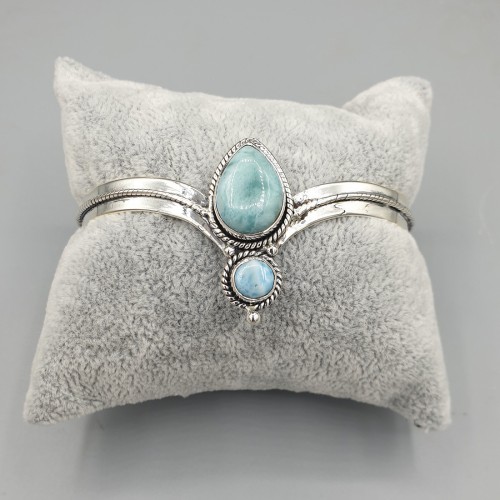 925 Sterling zilveren bangle Larimar