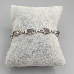 925 Sterling zilveren armband met Rozenkwarts