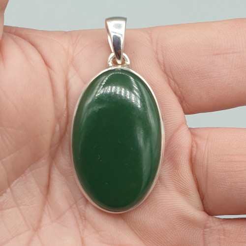 925 Sterling zilveren hanger ovale Aventurijn