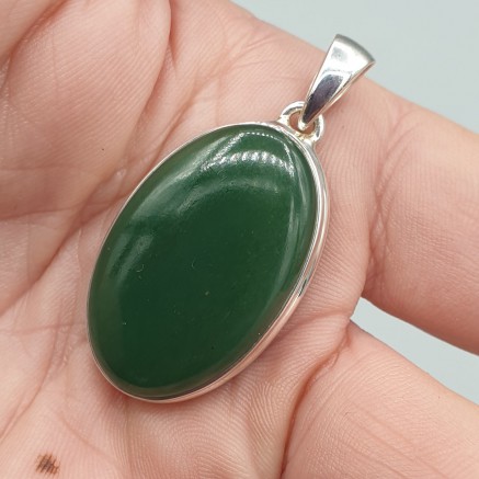 925 Sterling zilveren hanger ovale Aventurijn