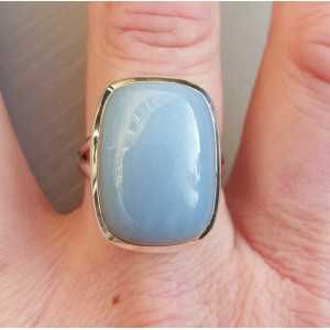 Silber ring set mit Owyhee opal ist 19 mm