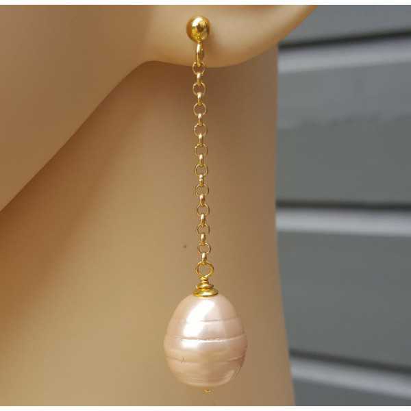 Earrings with Majorca pearl