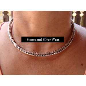 Silber-Brosche-Halskette